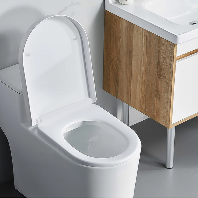 D/O Shape Toilet Seat with Soft Close Mechanism