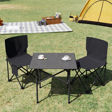 Portable Folding Camping Table with Two Chairs