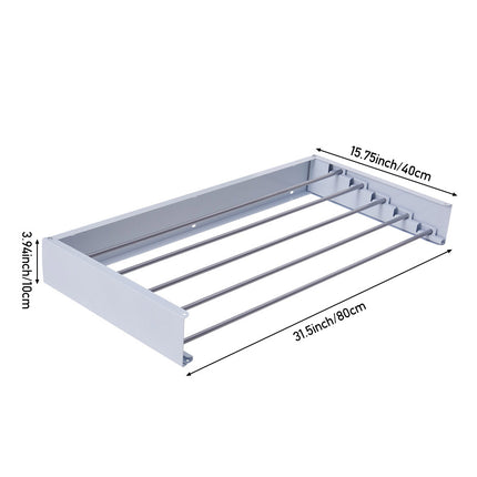 Space-Saving Wall Mounted Towel Drying Rack