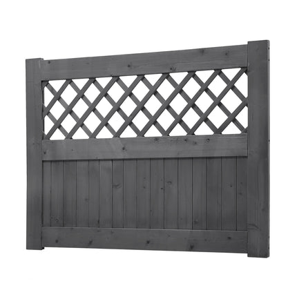Grey Rhombus Garden Wood Fence Gate