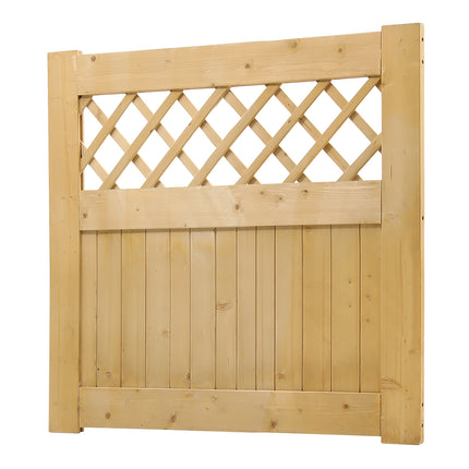 Diyspace Rhombus Garden Wood Fence Gate