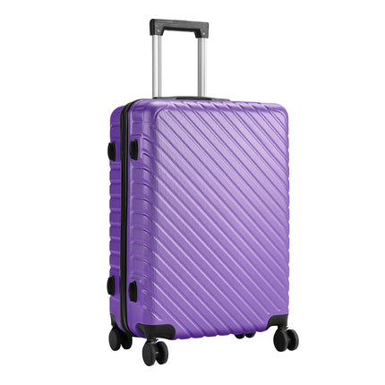 28" Lightweight Hardside Travel Suitcase with Spinner Wheels Purple