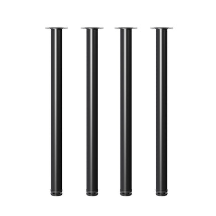 Set of 4 Round Metal Table Legs