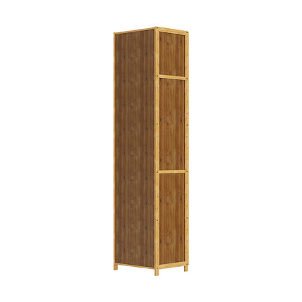 5-Tier Narrow Bookcase Storage Cabinet with Acrylic Door