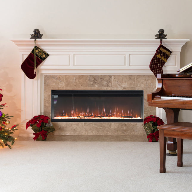 50 inch Electric Fireplace with Remote Control and 5 modes