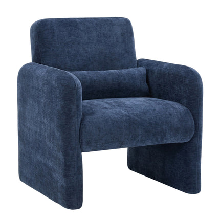 Modern Accent Chair with Lumbar Pillow