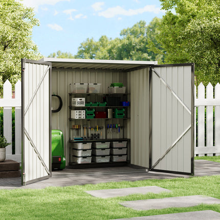 5.5x3ft Garden Metal Tool Shed Outdoor Patio Storage House