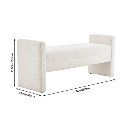 Teddy Upholstered H-Shaped Bench