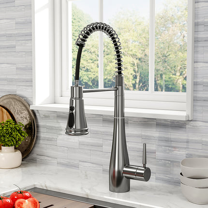 Bathroomdeco Pre-rinse Pull-Down Swivel Kitchen Faucet