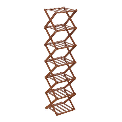 7-Tier Bamboo Folding Shoe Rack