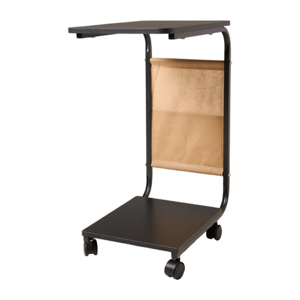 C-Shaped Side Table with Storage Bag