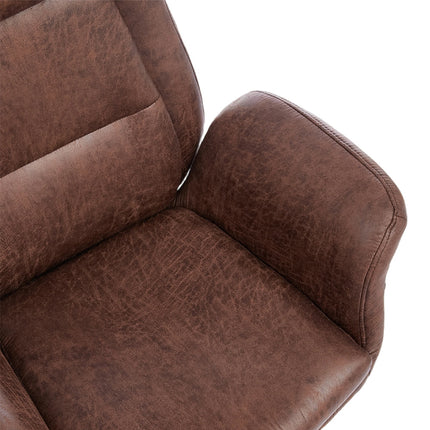 Adjustable High Back PU Office Chair with Armrests