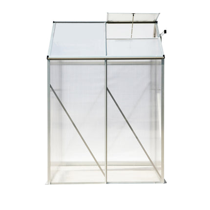 Aluminium Hobby Greenhouse with Window Opening