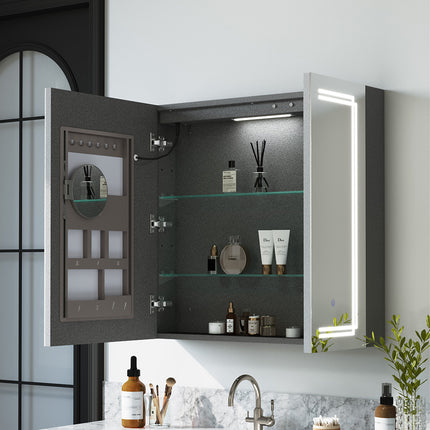 Wall-mounted Bathroom Mirror Cabinet with Led Lights