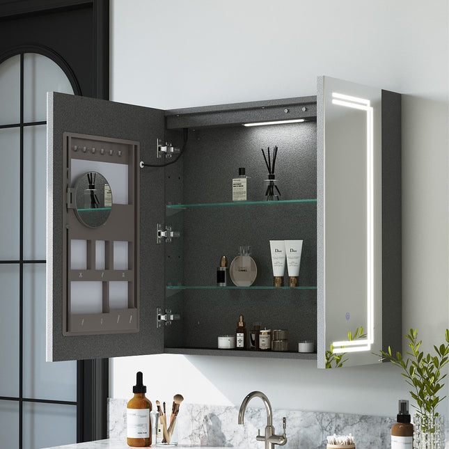 Wall-mounted Bathroom Mirror Cabinet with Led Lights