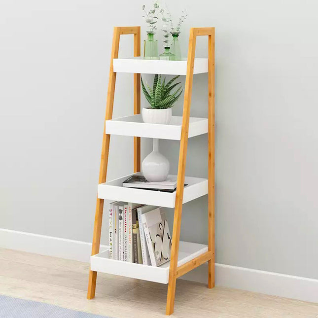 4-Tier Ladder Shelf H75cm Bathroom Shelving Unit