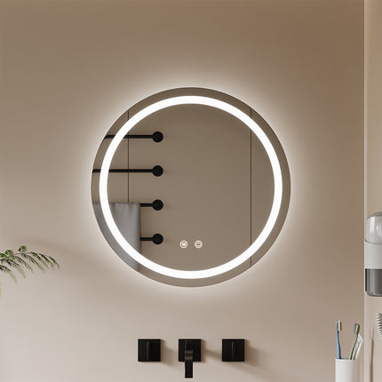 Wall Mounted Round LED Bathroom Mirror