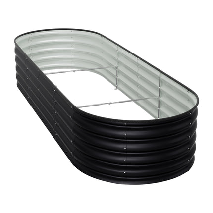 Oval-Shaped Galvanized Steel Raised Garden Bed