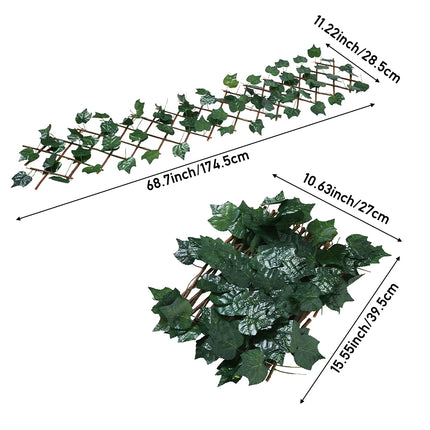 Grape Leaf Artificial Hedge Panel Decorative Panel