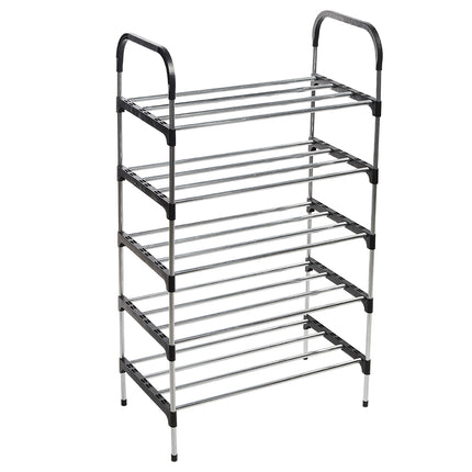 5-Tier/ 4-Tier Shoe Rack Organizer Stackable Space Saving Shoe Shelf