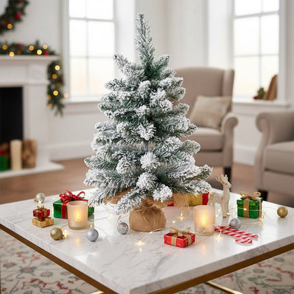 65CM Snow Flocked Mini Christmas Tree