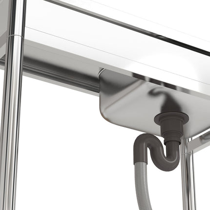 Stainless Steel Commercial Sink with Bowl Side Platform