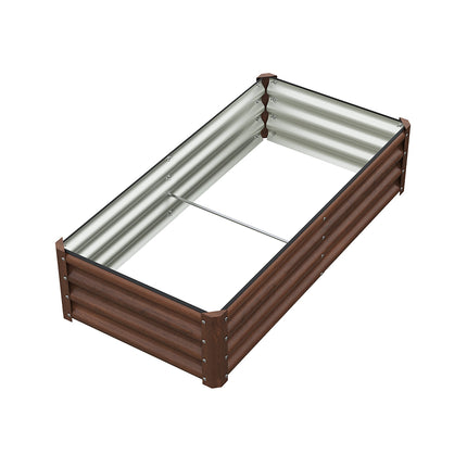 120cm x 60cm Rectangular Galvanized Steel Raised Garden Bed