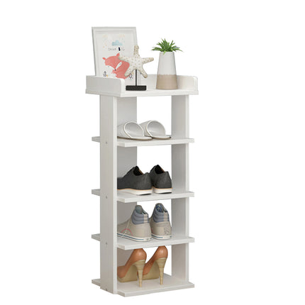 5 Tiers Shoe Rack Organizer Storage Stand Shelf Space Saving White