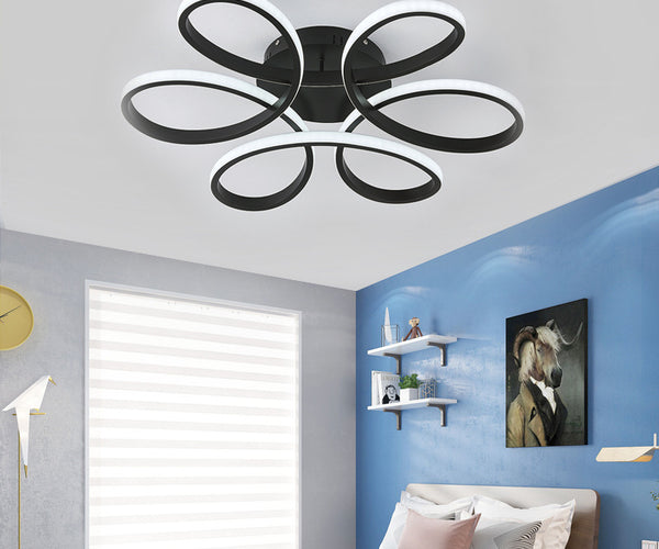 Modern Petal LED Chandelier Ceiling Light 58CM Cool White