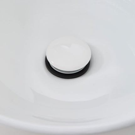 Ceramic Countertop Washbasin with Waste Kit