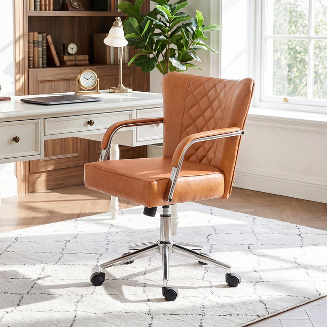 Height-Adjustable Swivel Office Chair