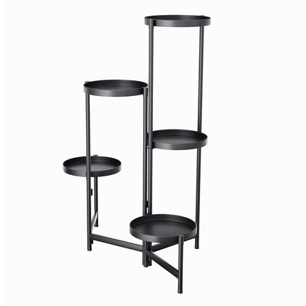 Modern 5-Tier Foldable Metal Plant Stand