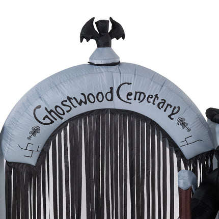 7 FT Halloween Inflatable Cemetery Archway Decoration with LED Lights
