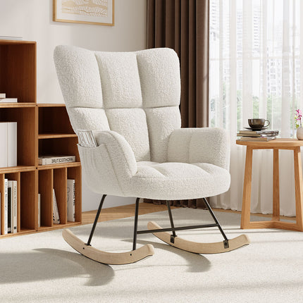 Tufted Upholstered Rocking Chair