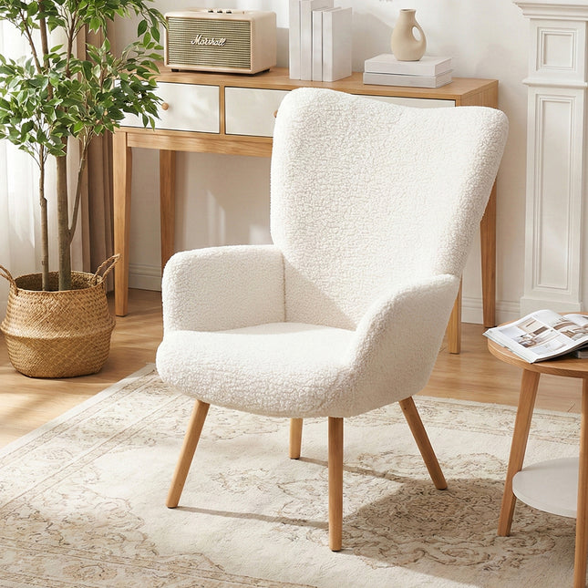 Modern Sherpa Fleece Leisure Chair
