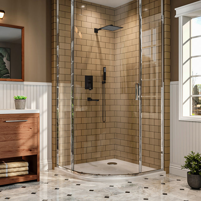 Chrome Square 3-Way Concealed Shower Mixer Set