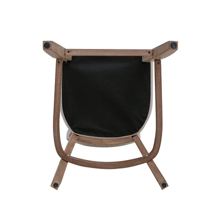 Set of 2 Height Linen Bar Stool for Kitchen, 105cm H Beige
