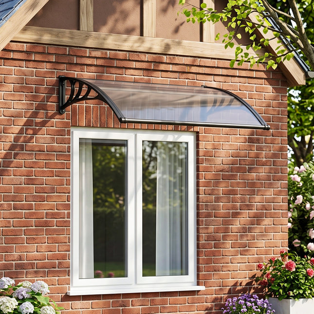 Outdoor Door Canopy Window Awning with Drainage Channel