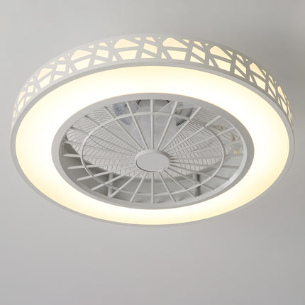 Round Acrylic Ceiling Mount LED Fan Light