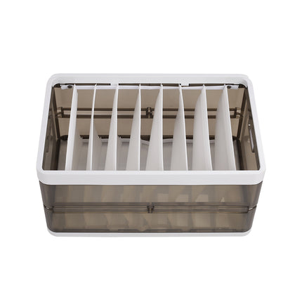 Folding Clothes Organiser Wardrobe Drawer Storage Box with Dividers