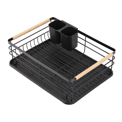 Black/ White Iron Dish Drainer Rack