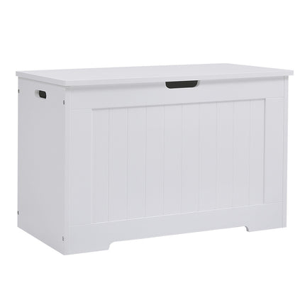White Wooden Storage Chest Organiser Box