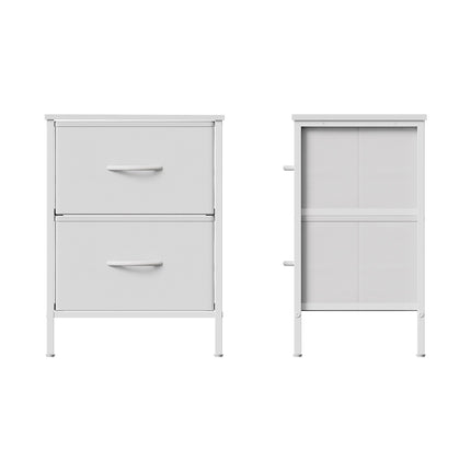 Nightstand Bedside Table with 2 Storage Drawers