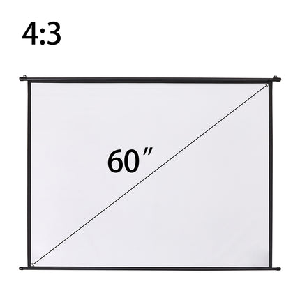 60’’ Portable 4:3 Manual Projector Screen