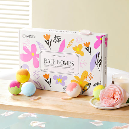 24Pcs DIY Three-layered Bath Bombs