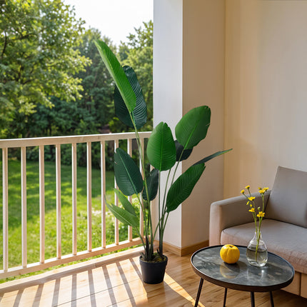 180cm Tall Artificial Banana Leaf Tree Faux Large Plants in Pot