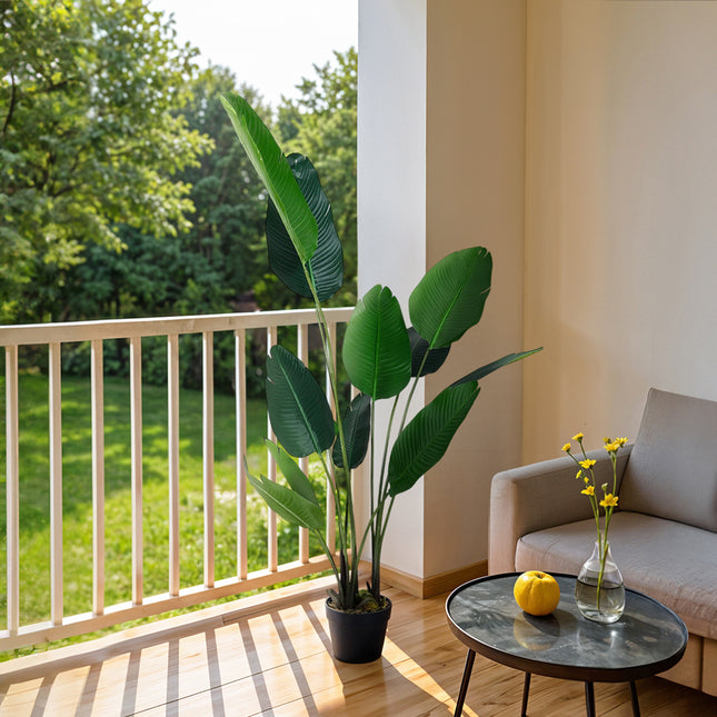 180cm Tall Artificial Banana Leaf Tree Faux Large Plants in Pot