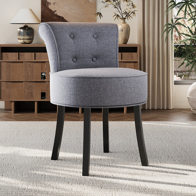 Upholstered Vanity Stool Makeup Dressing Chair