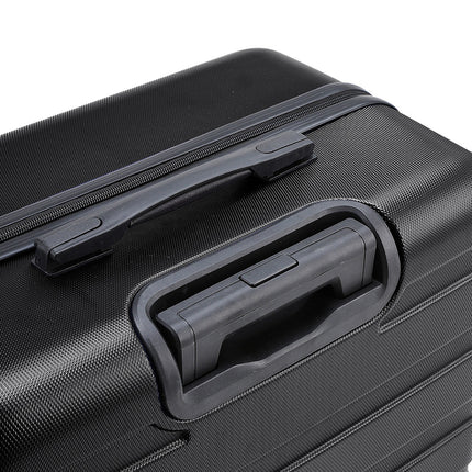 24" Hardshell Rolling Luggage Trolley Travel Case Black
