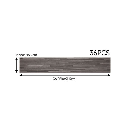 36Pcs Self Adhesive Wood Grain PVC Flooring